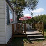emplacement mobil home avec terrasse au camping de Keremma